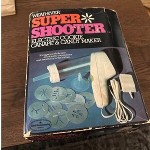 Working Vintage Wear-Ever Super Shooter Electric Cookie Candy Maker Model PS-75A